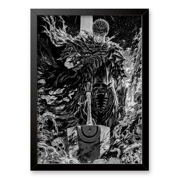 Quadro e poster Guts e Crânios - Berserk - Quadrorama