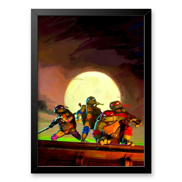 Quadro e poster Tartarugas Ninjas Pose - Quadrorama