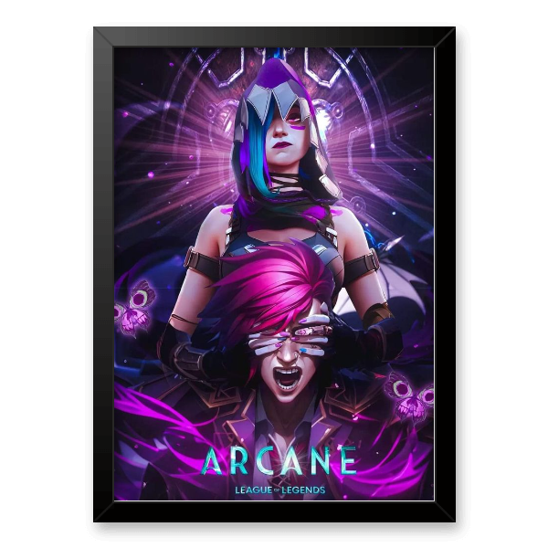 Quadro e poster Jinx e Vi - Arcane - Quadrorama
