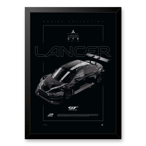 Quadro e poster Mitsubishi Lancer Evolution FE GT3 2018 - Quadrorama