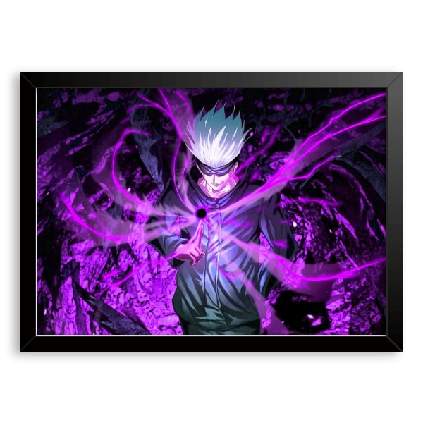 Gojo Roxo Quadro e poster Gojo Vazio Roxo - Jujutsu Kaisen - Quadrorama