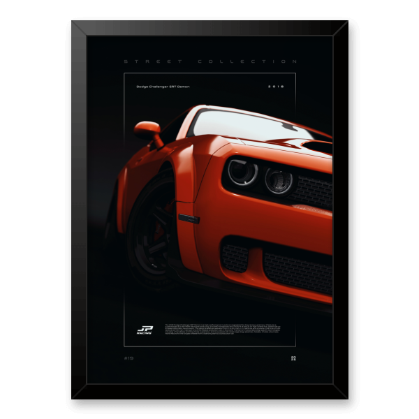 Quadro e poster Dodge Challenger SRT Demon 2018 - Quadrorama