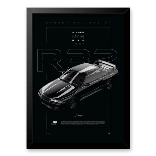 Quadro e poster Nissan Skyline GT-R R32 1991 - Quadrorama