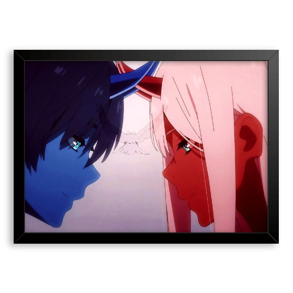 Quadro e poster Blue Hiro e Red Zero Two - Darling in the Franxx