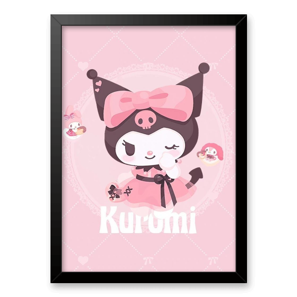 Quadro e poster Kuromi de Laço - Quadrorama