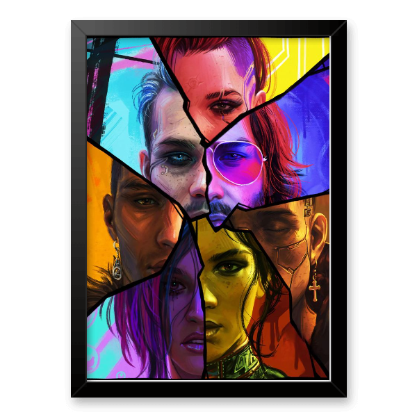 Quadro e poster Cyberpunk 2077 Fragmentado - Quadrorama