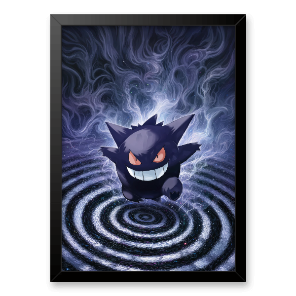 Quadro e poster Gengar e Fumaças - Pokemon - Quadrorama