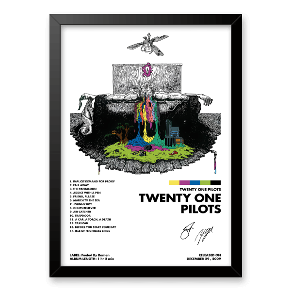 Twenty One Pilots 公式ポスター Quadro e poster Twenty One Pilots - Quadrorama