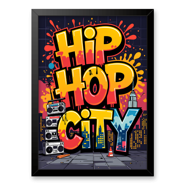 Quadro e poster Hip Hop City Graffiti Art - Quadrorama